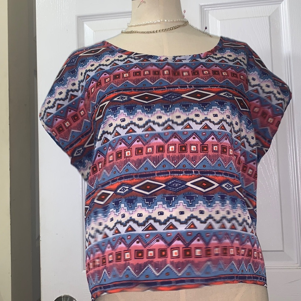 Aztec Print all over Top